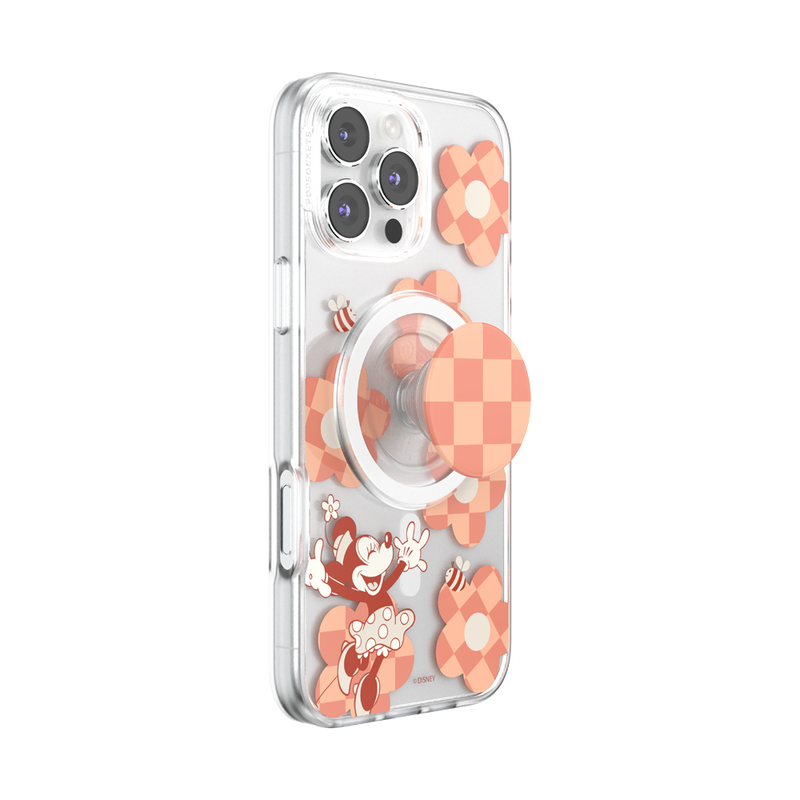 Minnie Checkered Flower — iPhone 16 Pro Max MagSafe Case image number 1