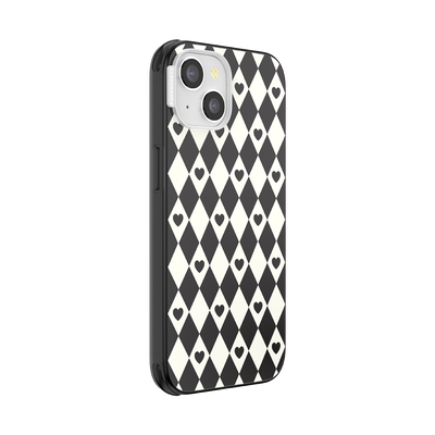 Secondary image for hover Harlequin Hearts Black  — iPhone 13 MagSafe Case
