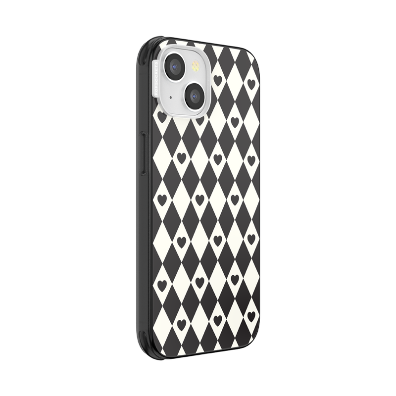Harlequin Hearts Black  — iPhone 13 MagSafe Case image number 1