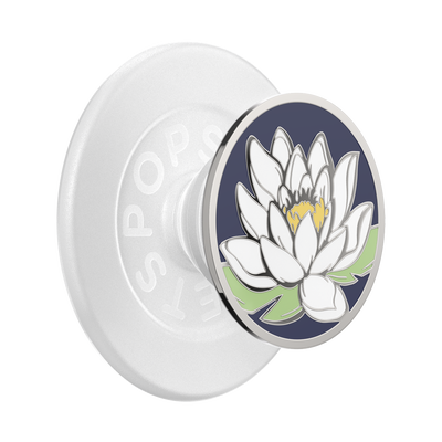 Enamel Water Lily Midnight — MagSafe PopGrip