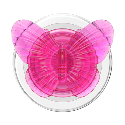 Secondary image for hover Molded Butterfly Magenta — MagSafe PopGrip