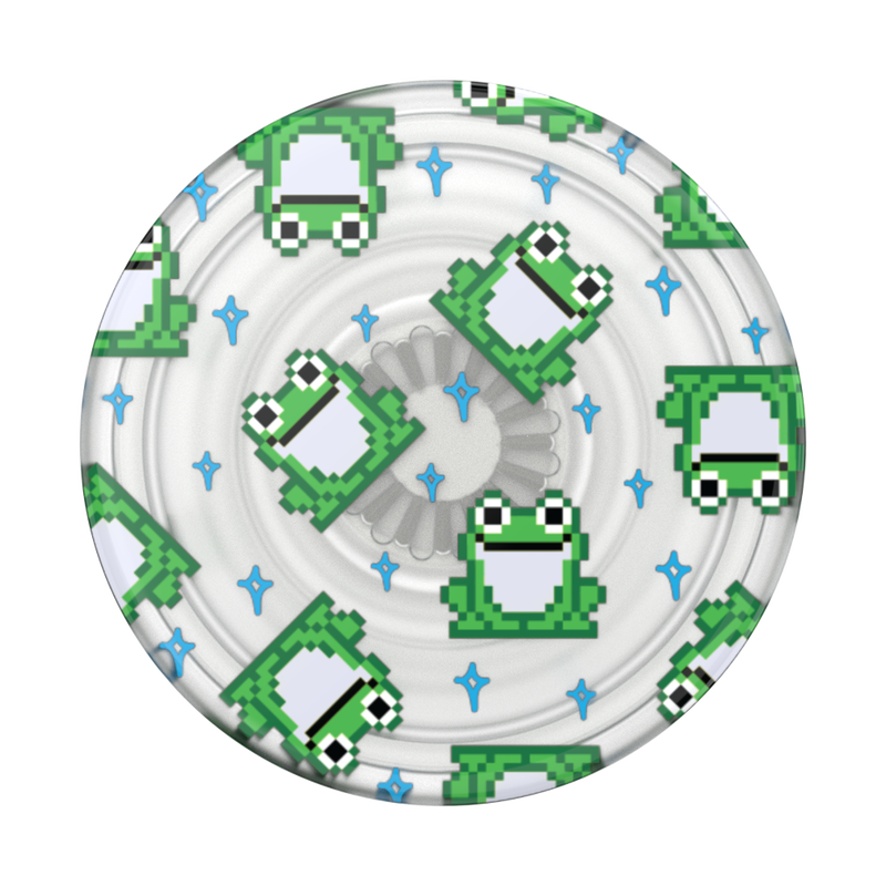 PlantCore Translucent 8 Bit Frogs — Adhesive PopGrip image number 1