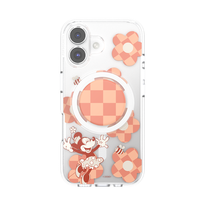 Minnie Checkered Flower — iPhone 16 MagSafe Case