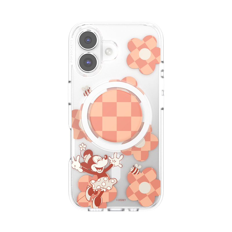 Minnie Checkered Flower — iPhone 16 MagSafe Case image number 0
