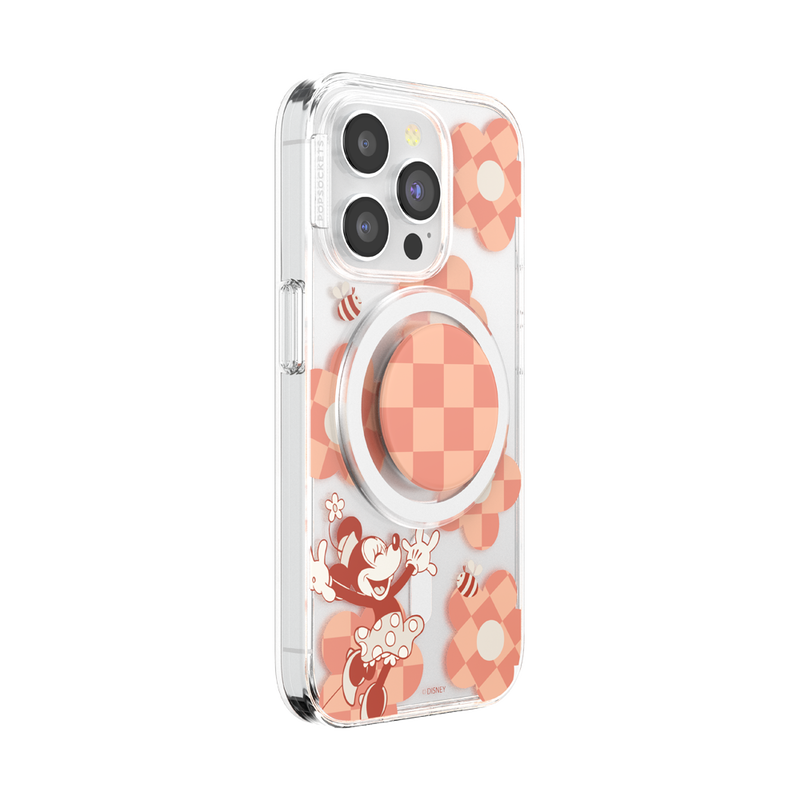 Minnie Checkered Flower — iPhone 15 Pro MagSafe Case image number 3
