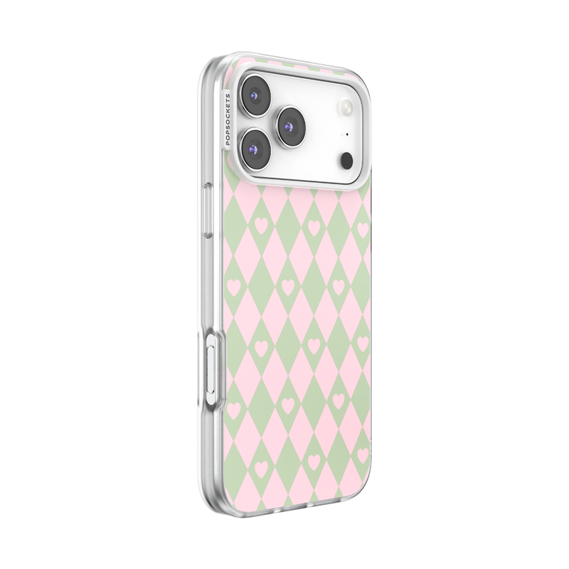 Harlequin Hearts Pink — iPhone 17 Pro Max MagSafe Case image number 1