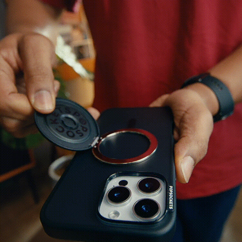 Aluminum Radial French Navy —  MagSafe Kick-out Grip image number 2