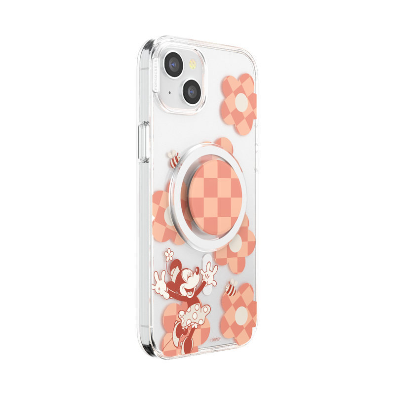 Minnie Checkered Flower — iPhone 15 Plus MagSafe Case image number 3