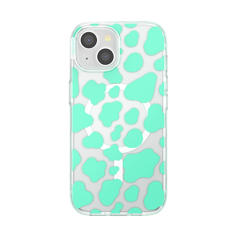 Turquoise Cow Cow  — iPhone 15 MagSafe Case image number 0