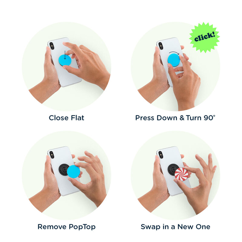 Backspin Aluminum Peppermint — Adhesive PopGrip image number 10