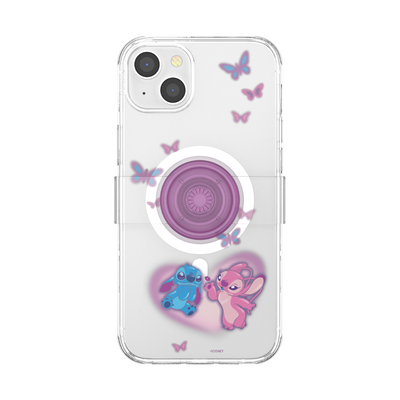 Angel & Stitch In Love — iPhone 14 Plus MagSafe Case
