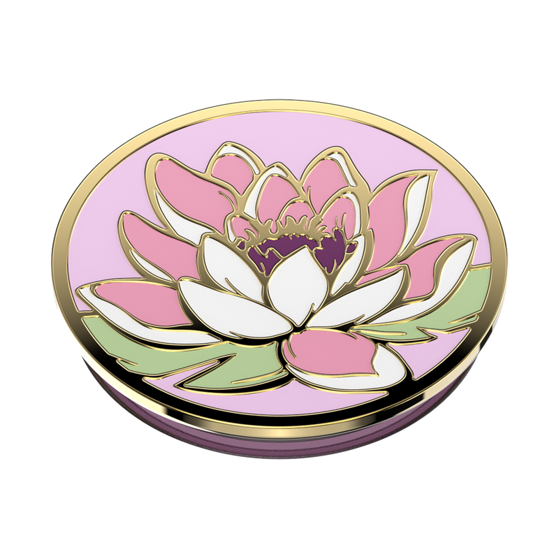 Enamel Water Lily — Adhesive PopGrip image number 2
