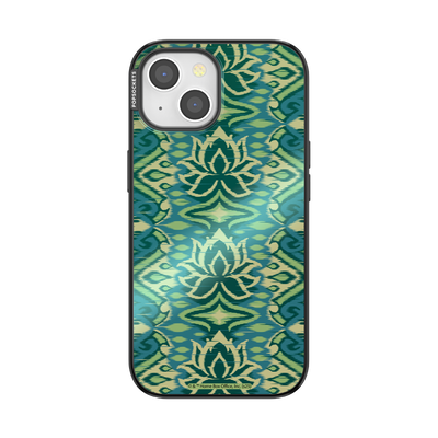 Mirror White Lotus Textile  — iPhone 15 MagSafe Case