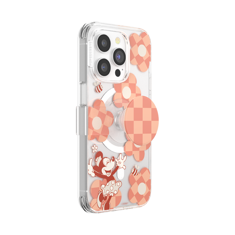 Minnie Checkered Flower — iPhone 14 Pro MagSafe Case image number 1