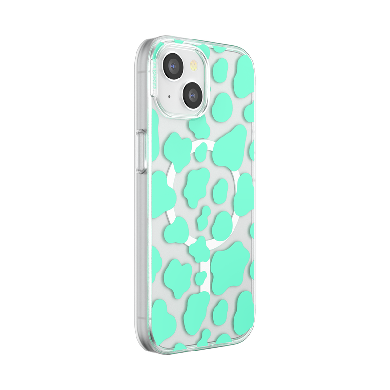Turquoise Cow Cow  — iPhone 15 MagSafe Case image number 1