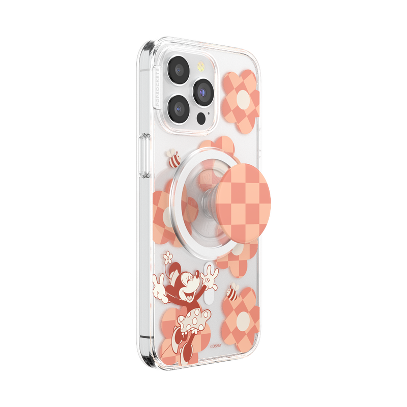 Minnie Checkered Flower — iPhone 15 Pro Max MagSafe Case image number 1