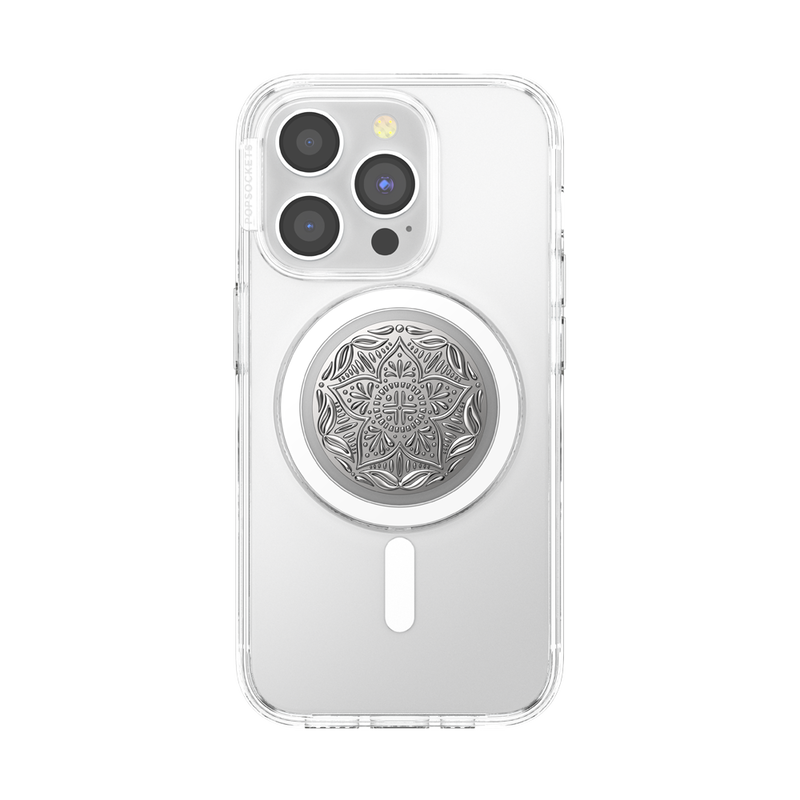 Enamel Silver Mandala — MagSafe PopGrip image number 4