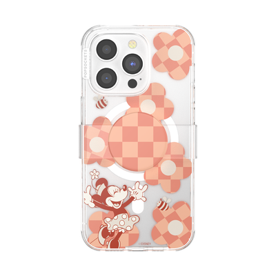 Minnie Checkered Flower — iPhone 14 Pro MagSafe Case