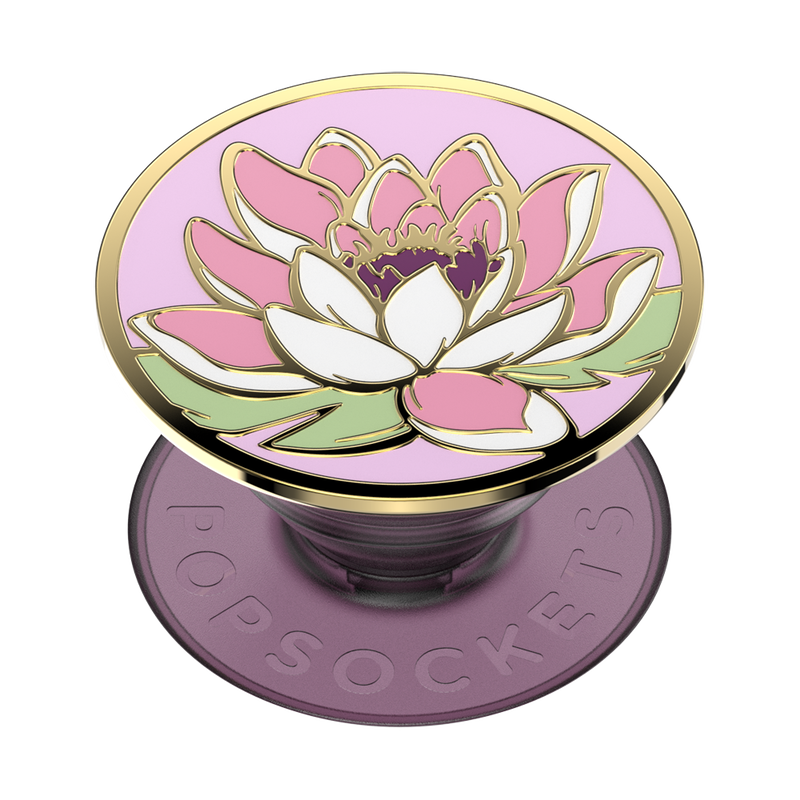 Enamel Water Lily — Adhesive PopGrip image number 0