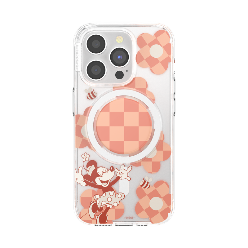 Minnie Checkered Flower — iPhone 15 Pro MagSafe Case image number 0