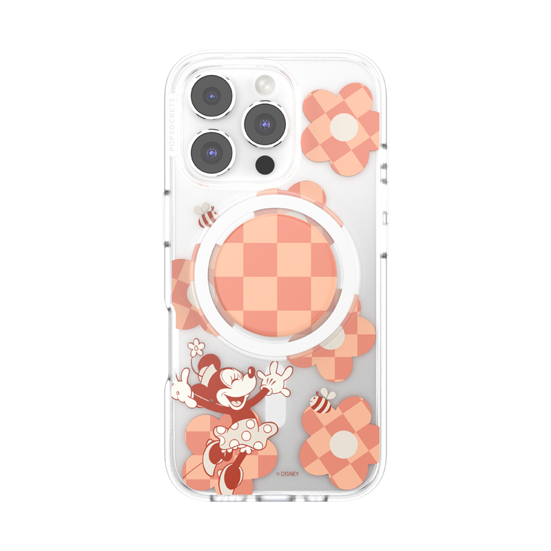 Minnie Checkered Flower — iPhone 16 Pro MagSafe Case image number 0