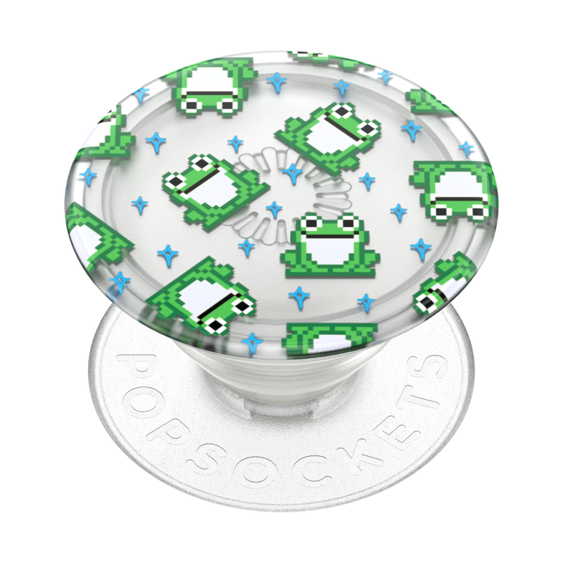 PlantCore Translucent 8 Bit Frogs — Adhesive PopGrip image number 0