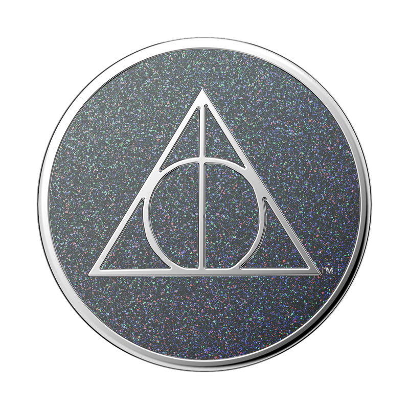 Enamel Glitter Deathly Hallows — Adhesive PopGrip image number 1