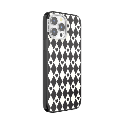 Secondary image for hover Harlequin Hearts Black — iPhone 13 Pro Max MagSafe Case