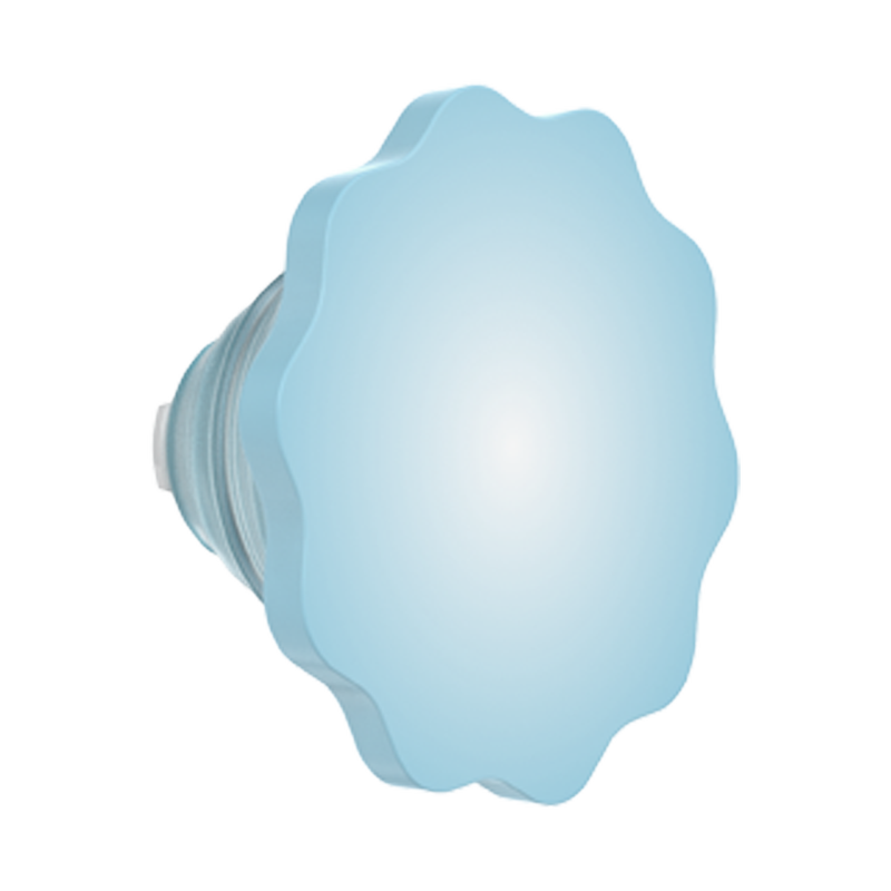 Molded Flower Blue Sigh — PopTop