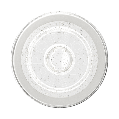 Secondary image for hover Clear Glitter Silver — MagSafe Round Base
