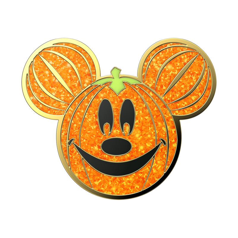Enamel Glitter Mickey Mouse Pumpkin — Adhesive PopGrip image number 1