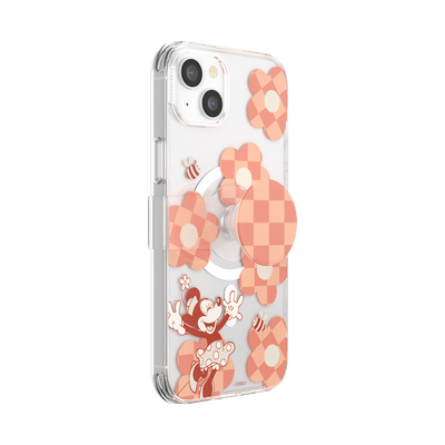 Secondary image for hover Minnie Checkered Flower — iPhone 14 Plus MagSafe Case