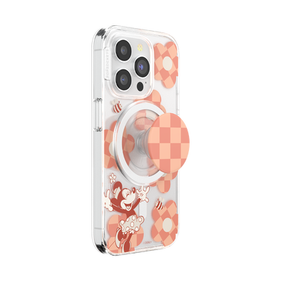 Secondary image for hover Minnie Checkered Flower — iPhone 15 Pro MagSafe Case