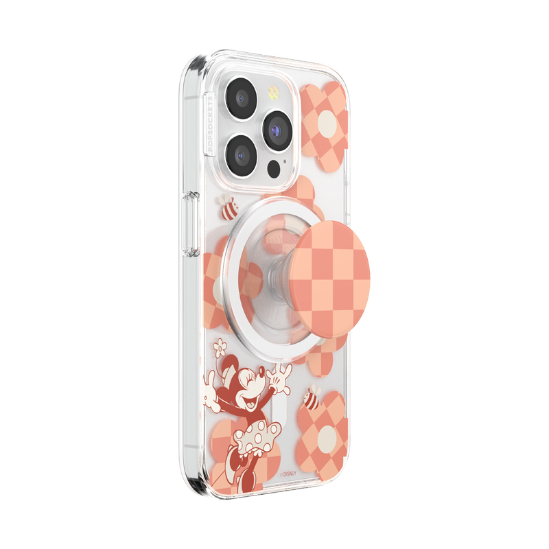 Minnie Checkered Flower — iPhone 15 Pro MagSafe Case image number 1