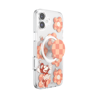 Secondary image for hover Minnie Checkered Flower — iPhone 16 Plus MagSafe Case