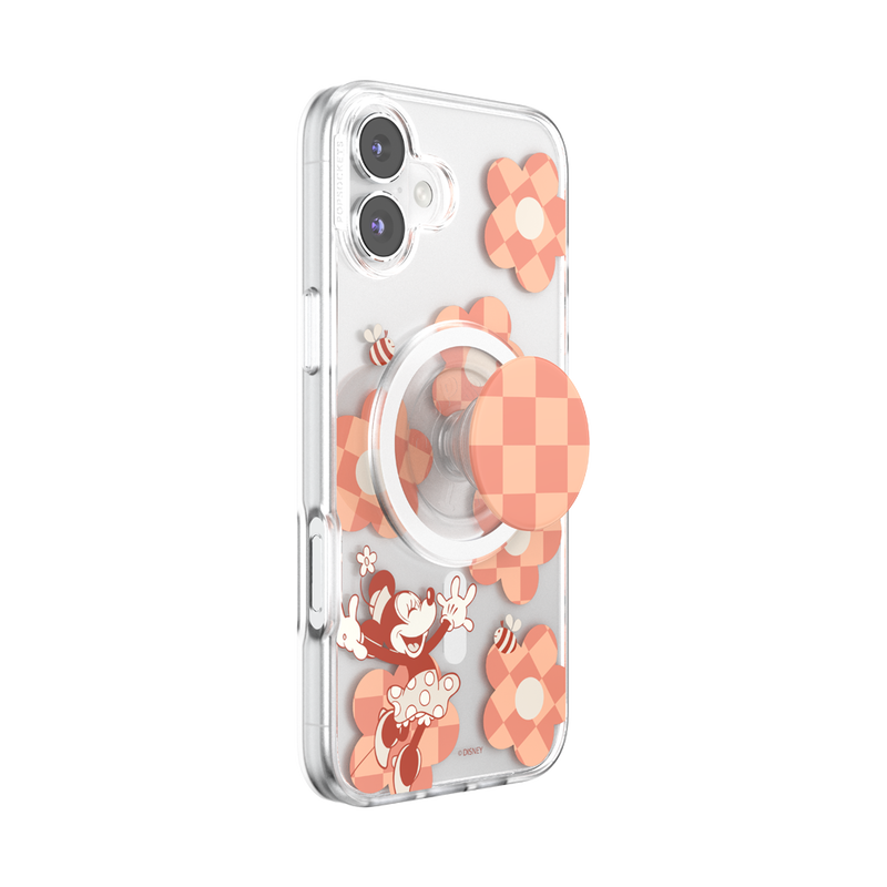 Minnie Checkered Flower — iPhone 16 Plus MagSafe Case image number 1