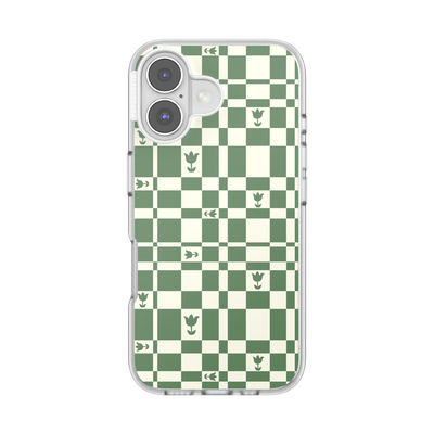 Garden Check Green — iPhone 16 MagSafe Case