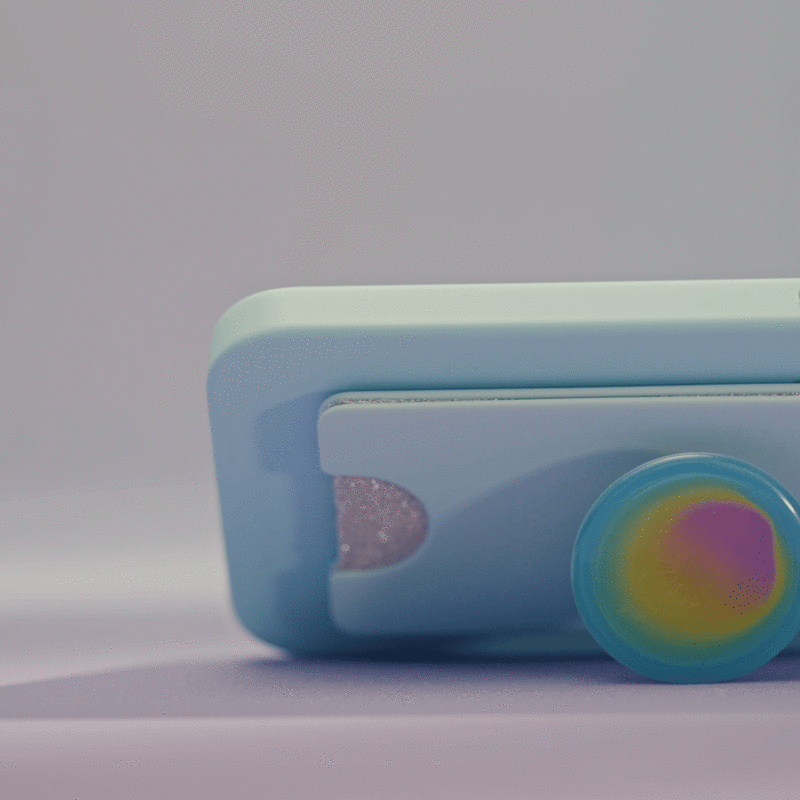 Butterfly Pea Blue Boca Aura — MagSafe PopWallet+ image number 2