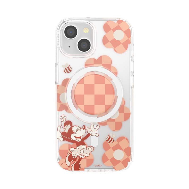 Minnie Checkered Flower — iPhone 15 MagSafe Case image number 0