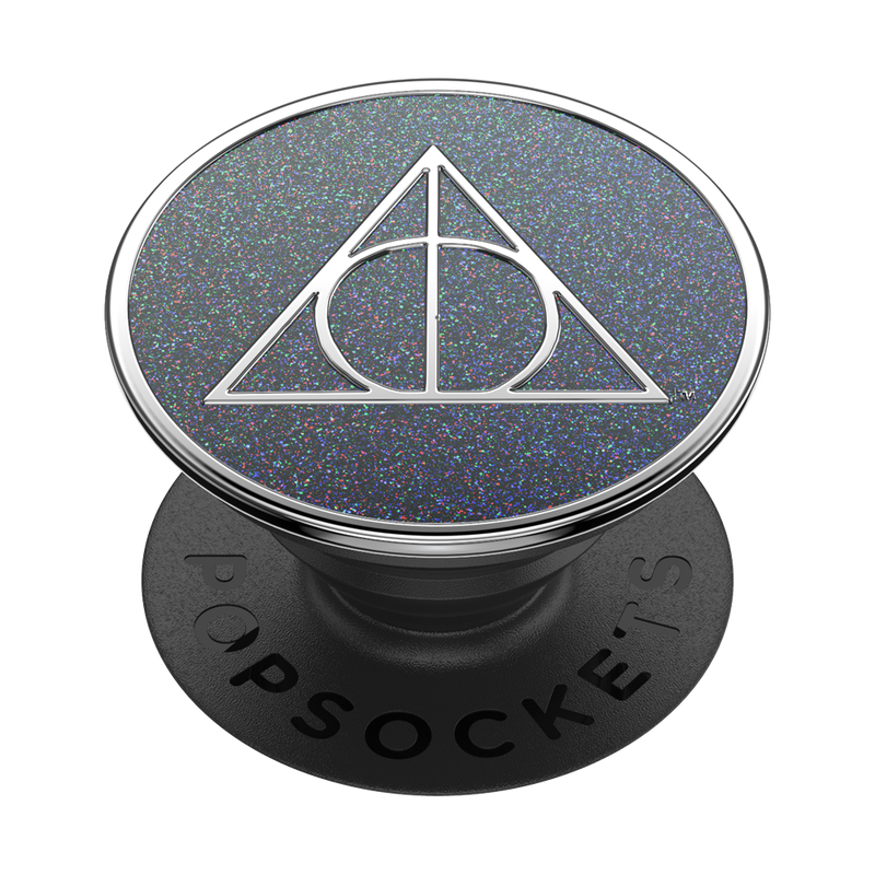 Enamel Glitter Deathly Hallows — Adhesive PopGrip image number 0