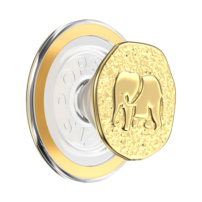 Enamel Elephant Token — MagSafe PopGrip