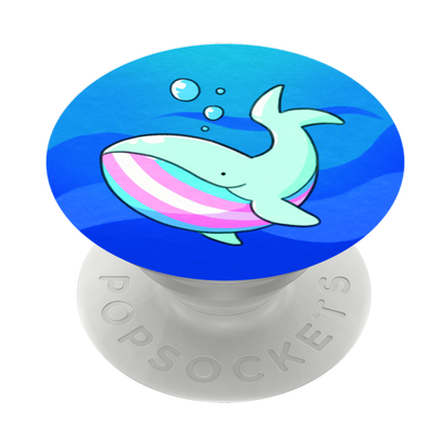 Secondary image for hover Trans Pride Whale — Adhesive PopGrip